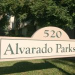 Alvarado Parkside Apartments exterior sign